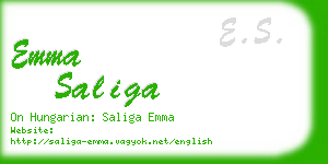 emma saliga business card